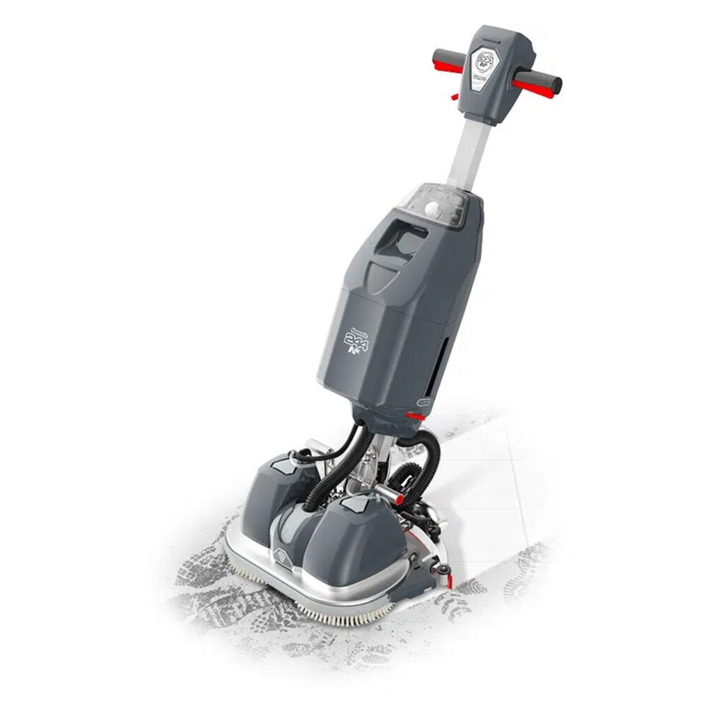 Commercial Cleaning Equipment, Numatic Scrubber Dryer, Wholesale Cleaning Products, Numatic 244NX Compact, Numatic 244NX Compact lithium-ion scrubber dryer for offices – Hygieia Group