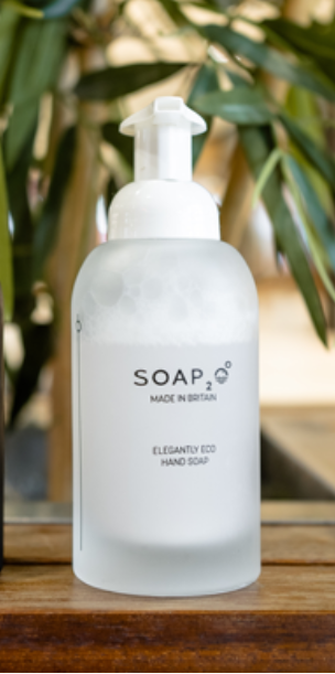 Soap2o White Porcelain Bottle 350ml - Image 2