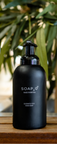 Soap2o Black Porcelain Bottle 350ml - Image 3