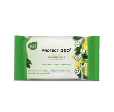 biodegradable sanitising wipes