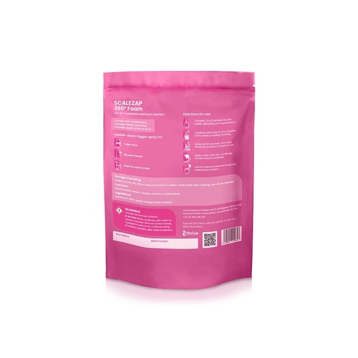 SCALEZAP 360 Foam limescale remover, washroom solutions for large facilities, professional cleaning products