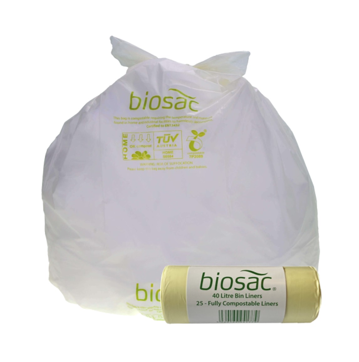 40 litre compostable bin bag