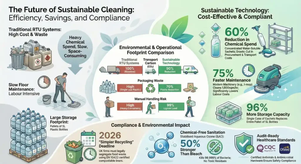 sustainable technology, cleaning innovation, green future UK
